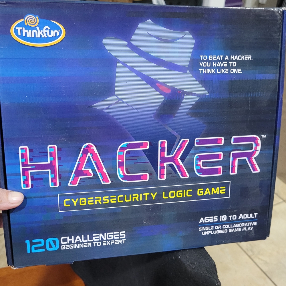 ThinkFun Hacker Cybersecurity Logic Game - Blue